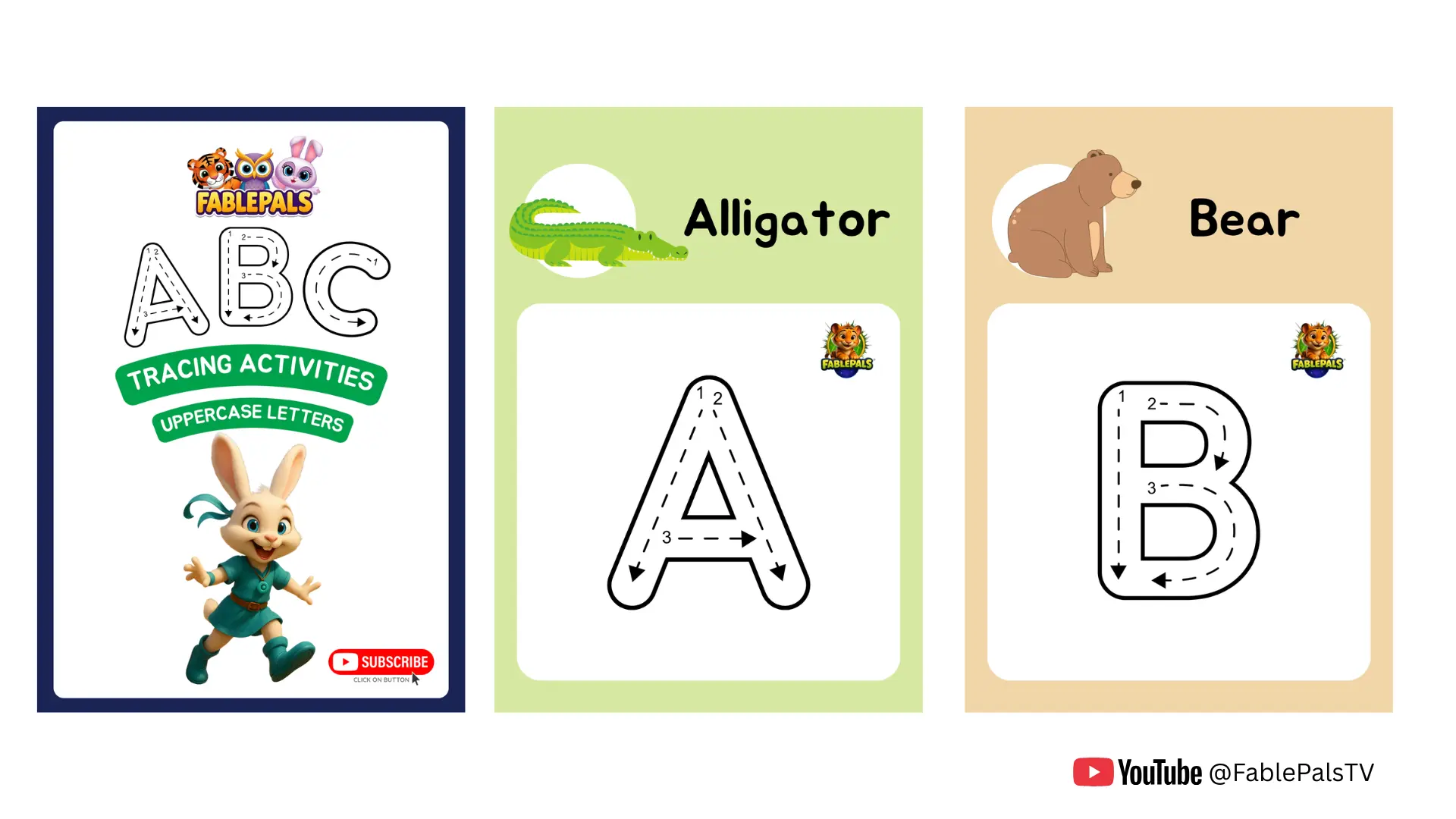 Alphabet Tracing 4 Sheets Bundle (Digital Download)