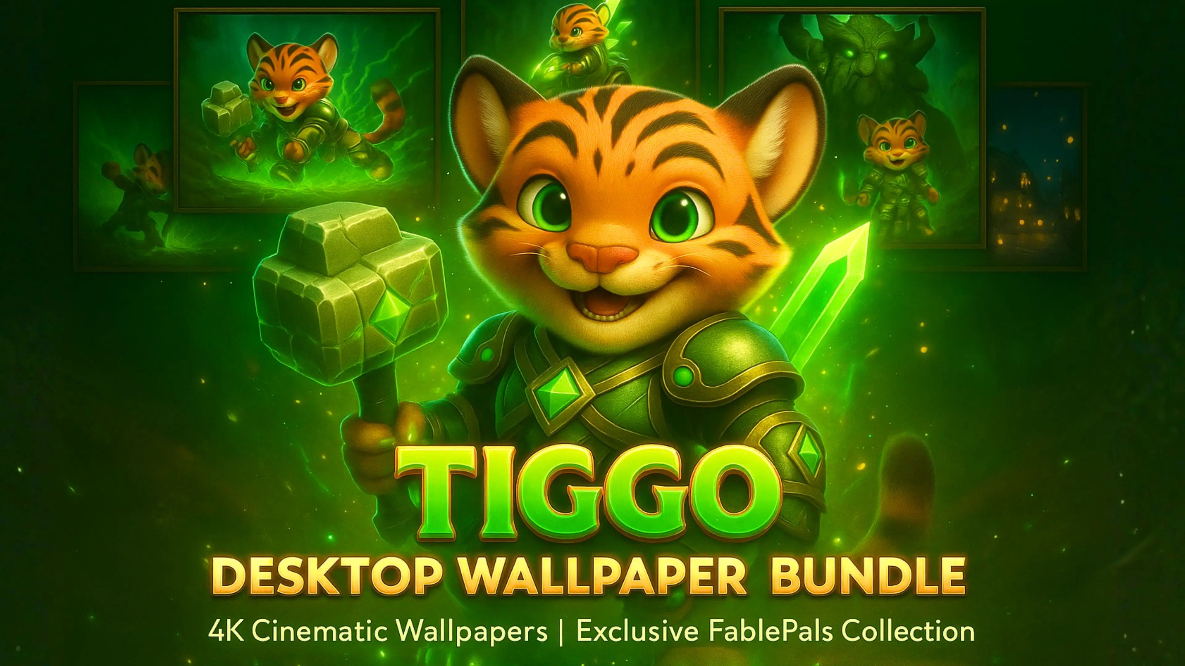 Tiggo 4K Desktop Wallpaper Bundle ( Digital Download )