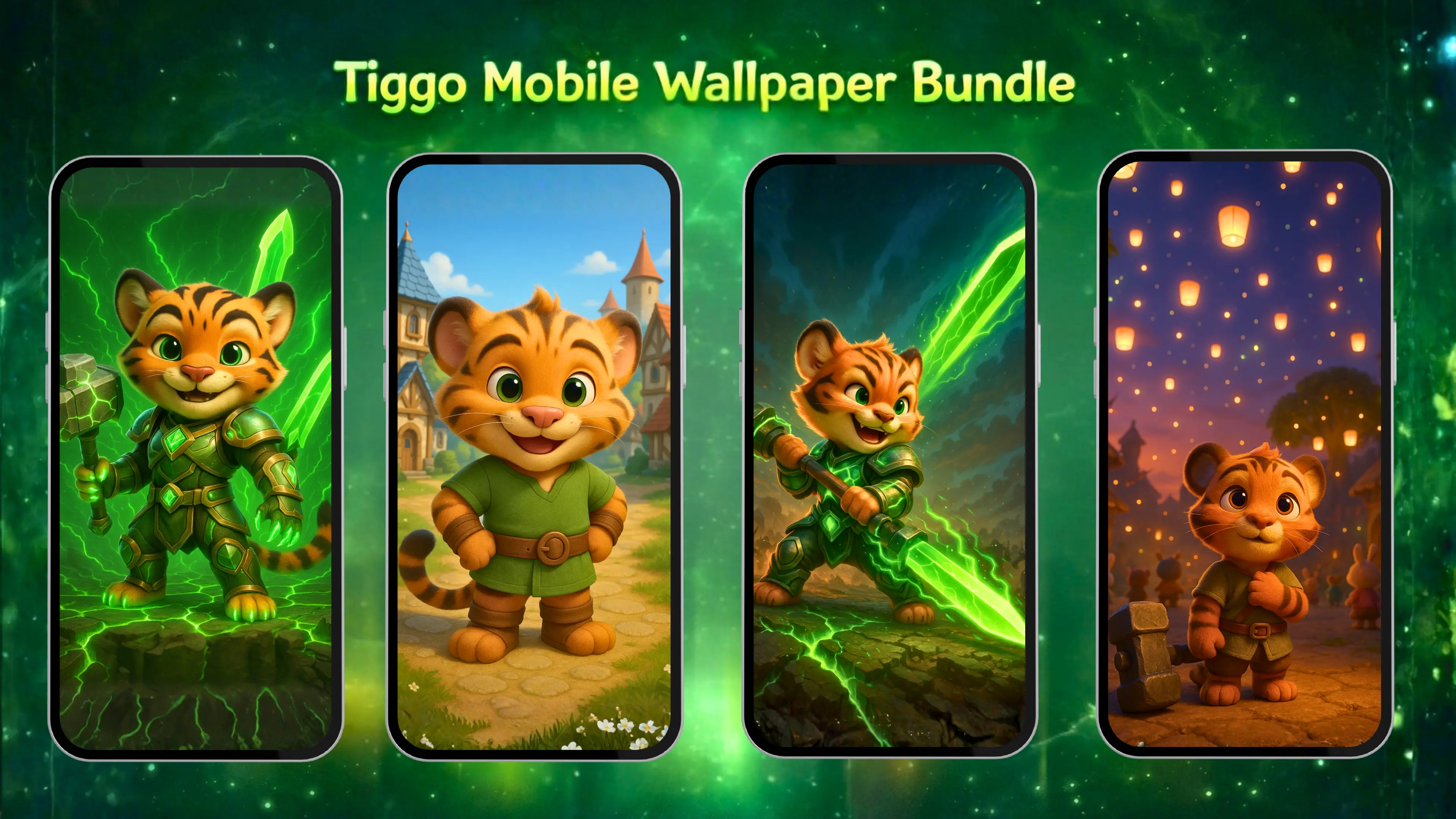 Tiggo Mobile Wallpaper Bundle ( Digital Download )